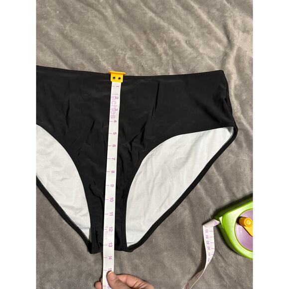 NWOT Black Plus Size Black 3XL Bikini Bottom Swimsuit Versatile Basic‎ - Picture 5 of 5